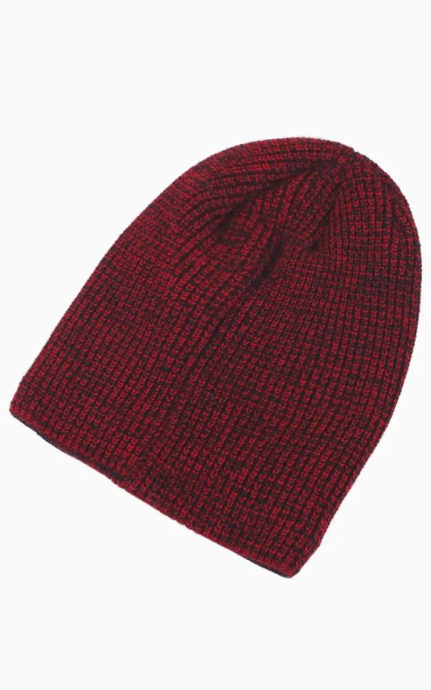 EAH8920 Two Tone Knit Slouchy Beanie