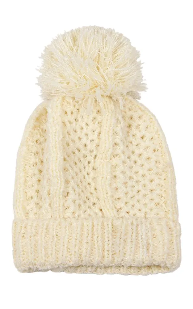 EAH9518 Knit Pom Pom Beanie