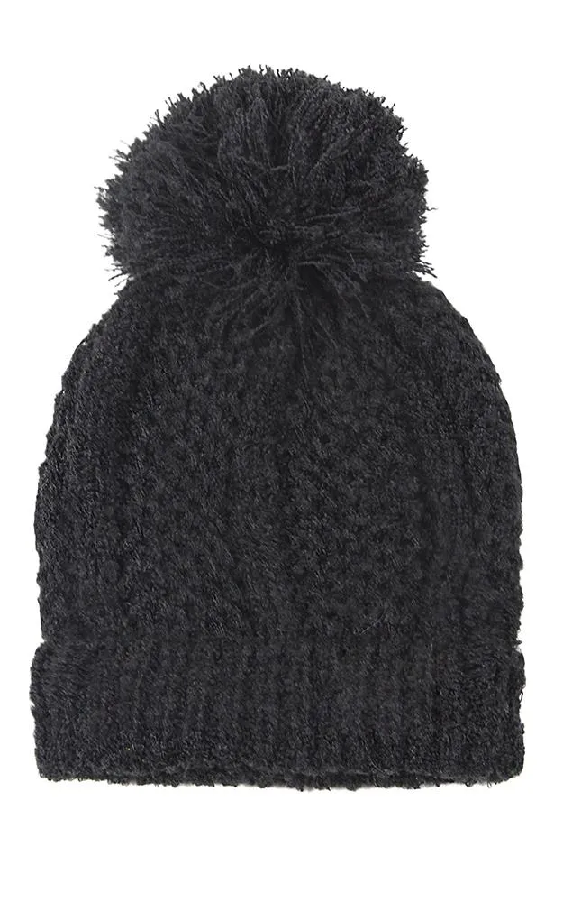 EAH9518 Knit Pom Pom Beanie