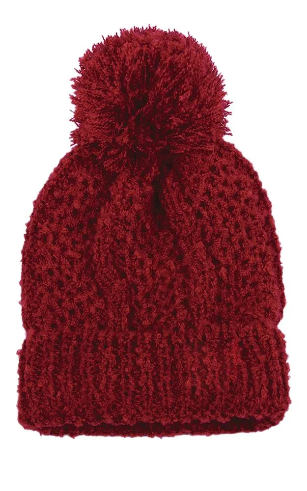 EAH9518 Knit Pom Pom Beanie