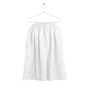 EMBROIDERED MIDI SKIRT