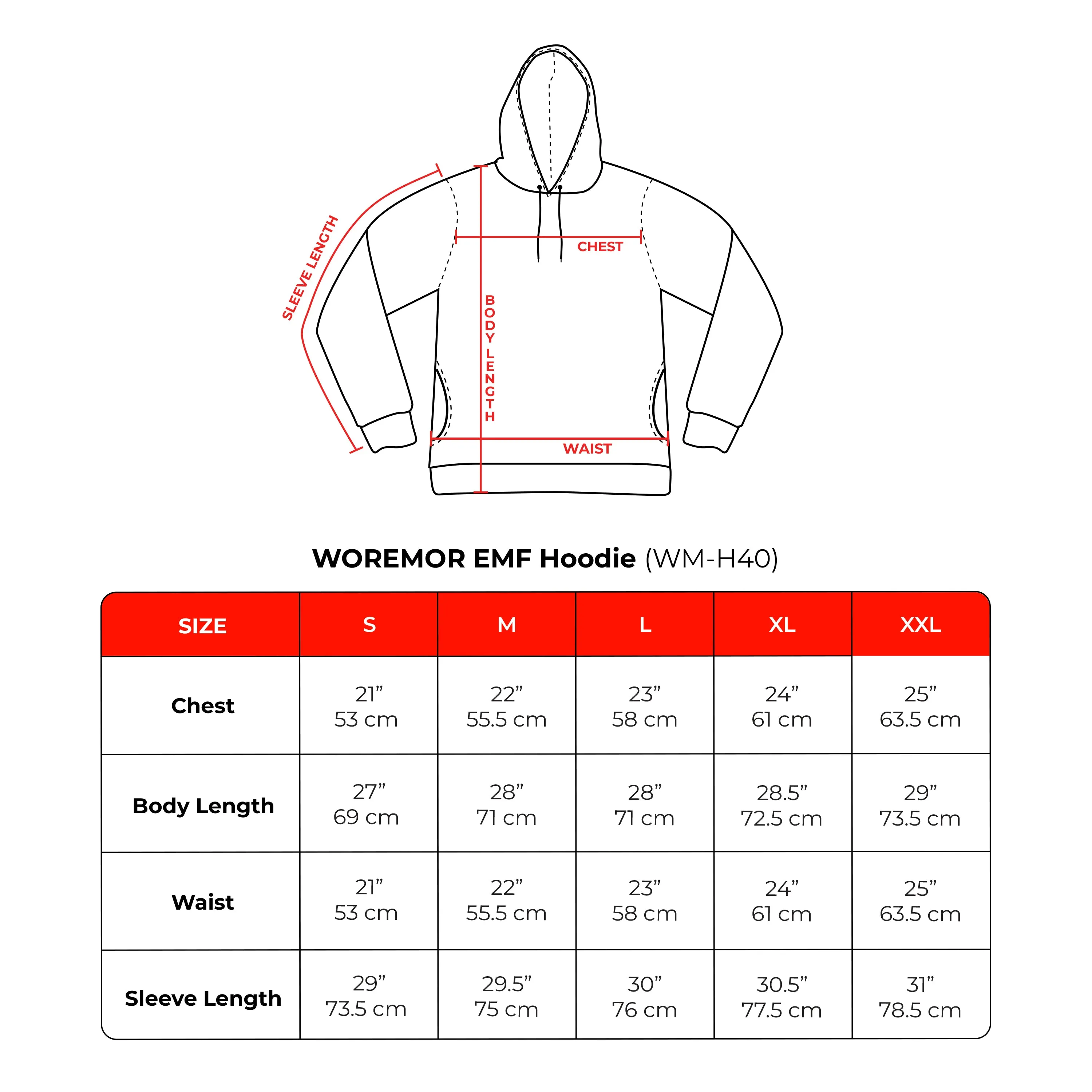 EMF 5G Shielding Hoodie WM-H40