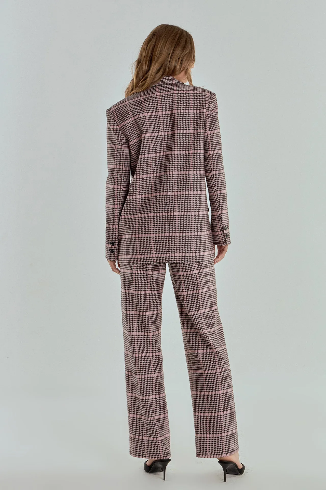 Endless Rose - Houndstooth Oversize Blazer