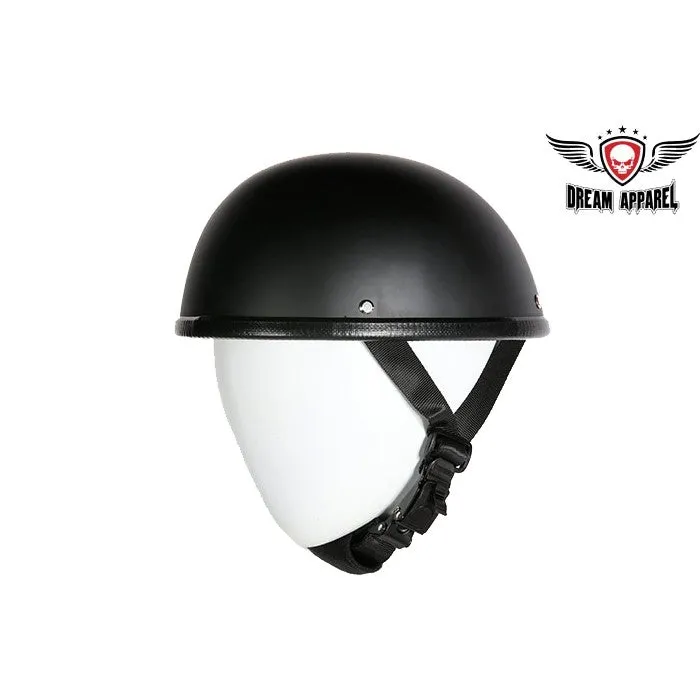 EZ Rider Novelty Flat Black Helmet With Y-Strap & Q-Release