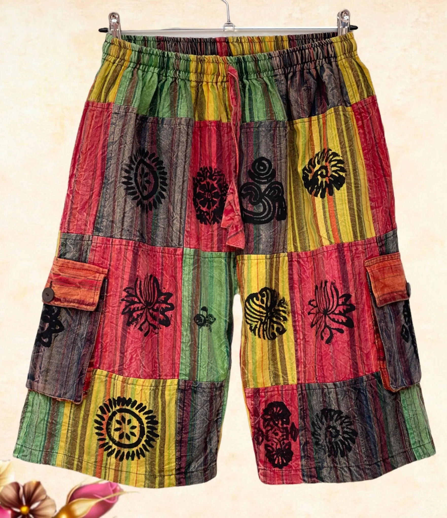 FABULOUS HIPPIE CAMDEN PATCH SHORTS REG   PLUS SIZE