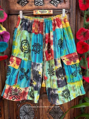 FABULOUS TIE DYE CAMDEN PATCH SHORTS REG / PLUS