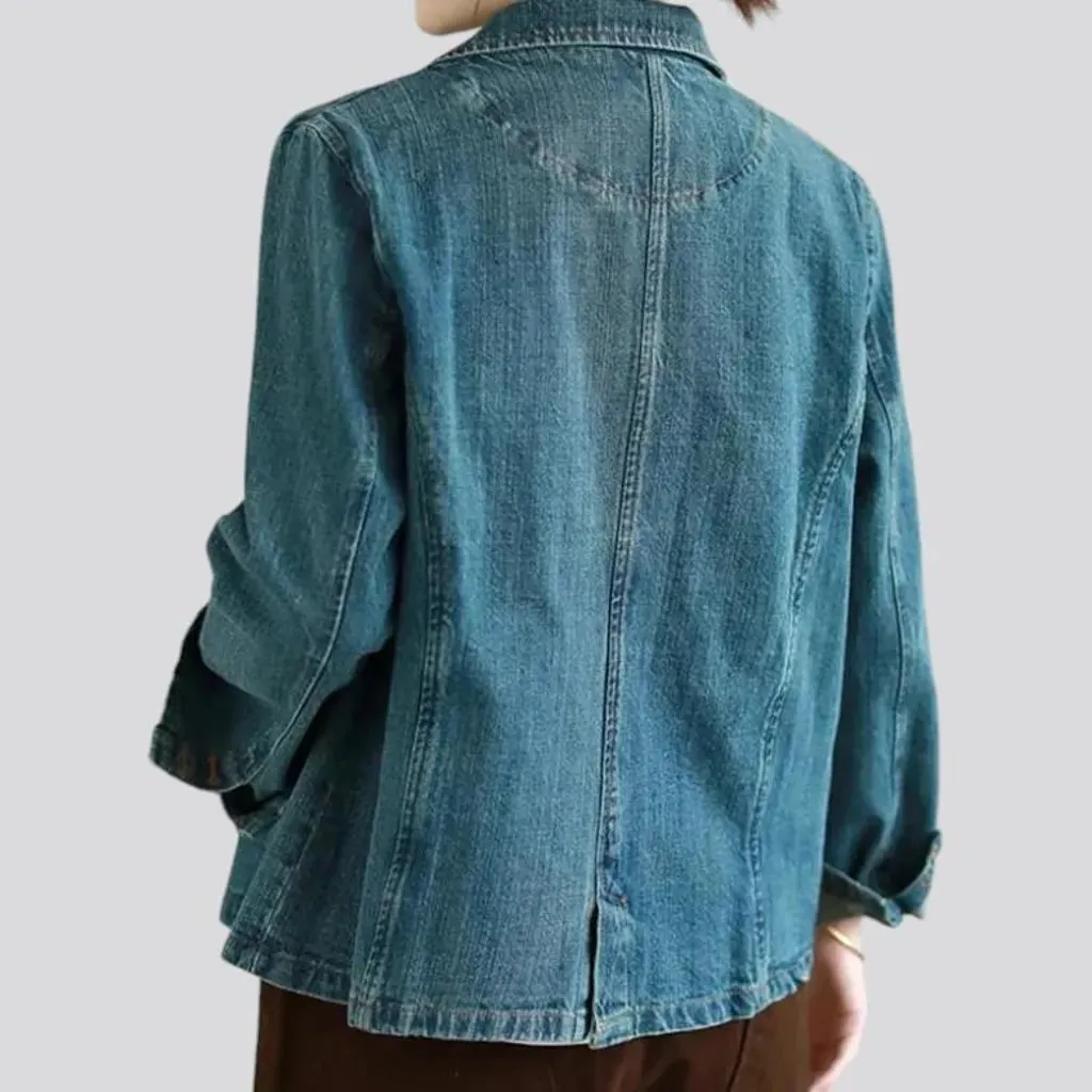 Fashion women's denim blazer