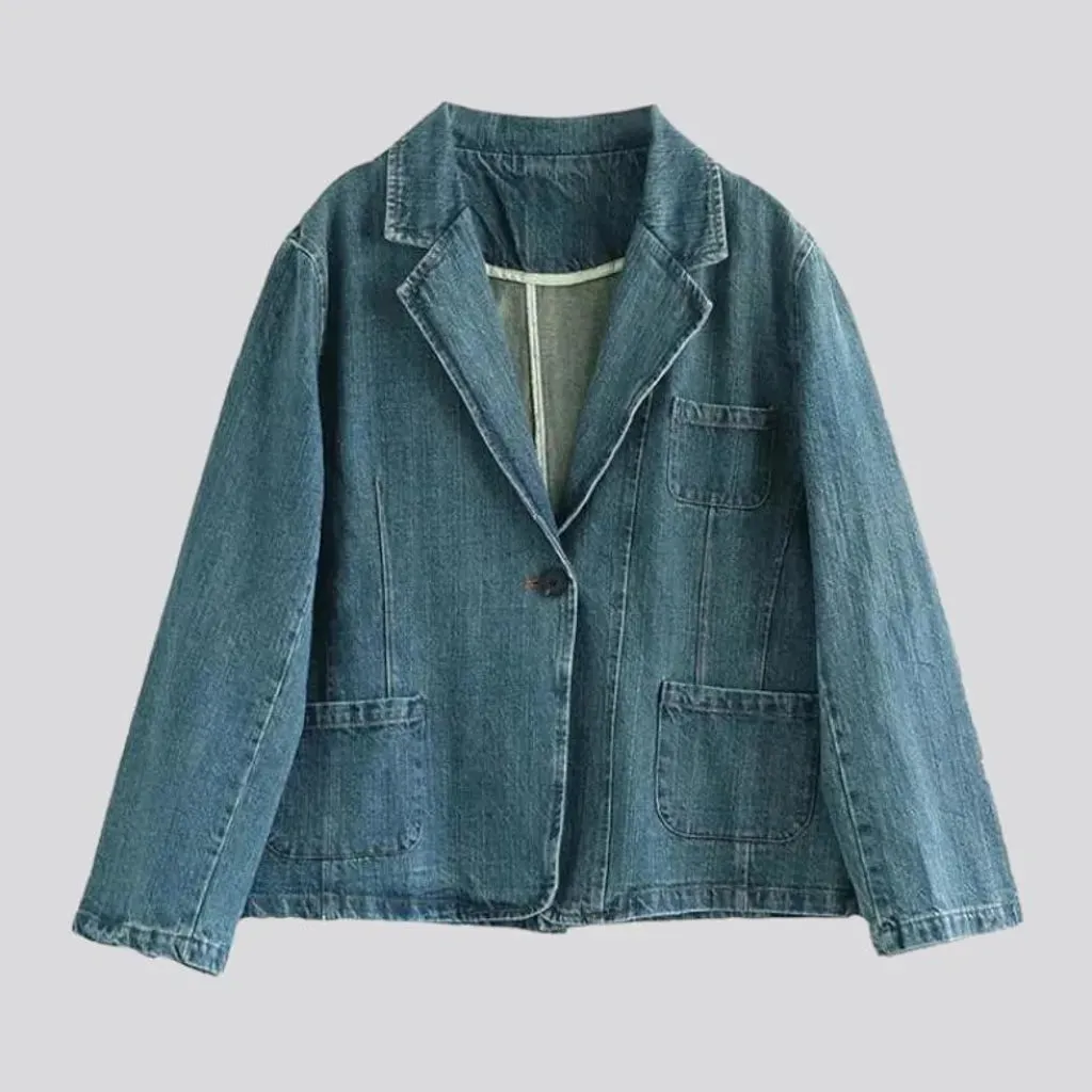 Fashion women's denim blazer