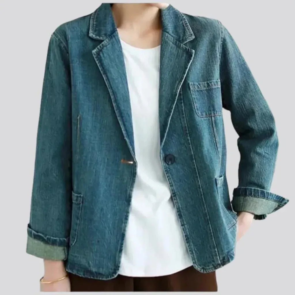 Fashion women's denim blazer