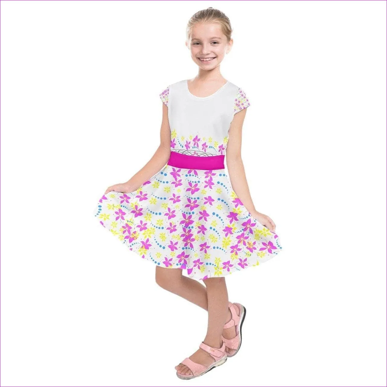 Floral Kids 2 Kids Short Sleeve Dress