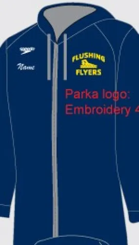 Flushing Flyers YMCA _SPEEDO Unisex Team Parka 2.0