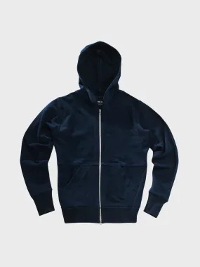 Frere Du Nord Summer Zip Up Hoodie Navy SS24