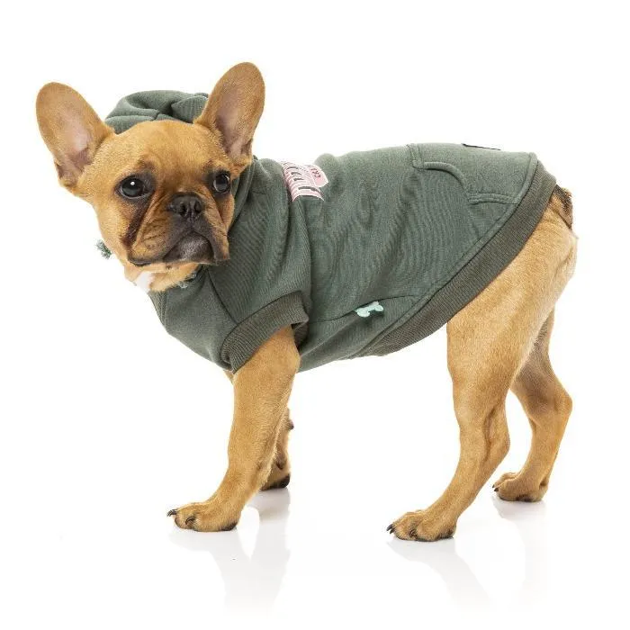 FuzzYard | State Hoodie - Dog Jumper Myrtle Green