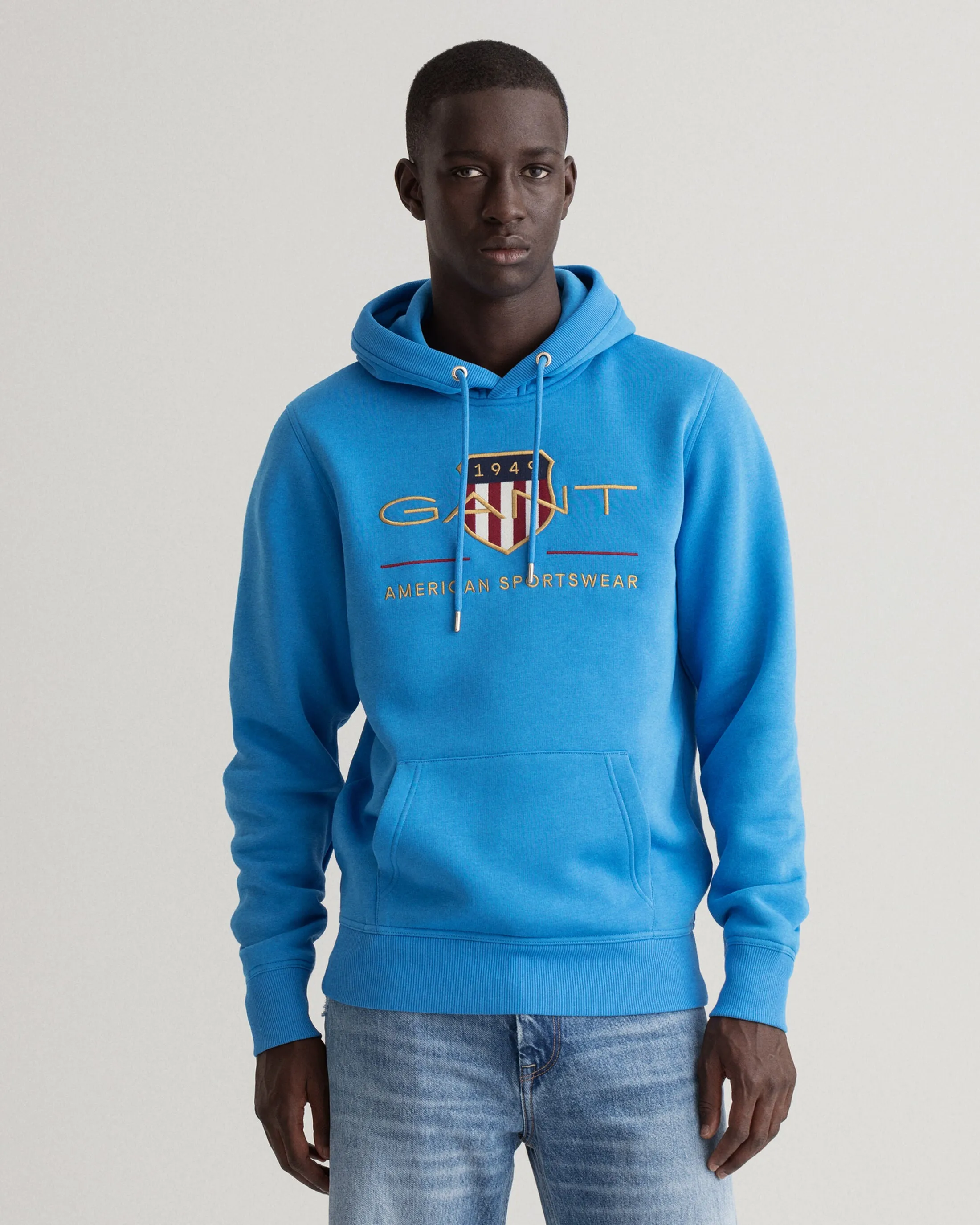 GANT - Achieve Shield Hoodie, Day Blue (XXL Only)