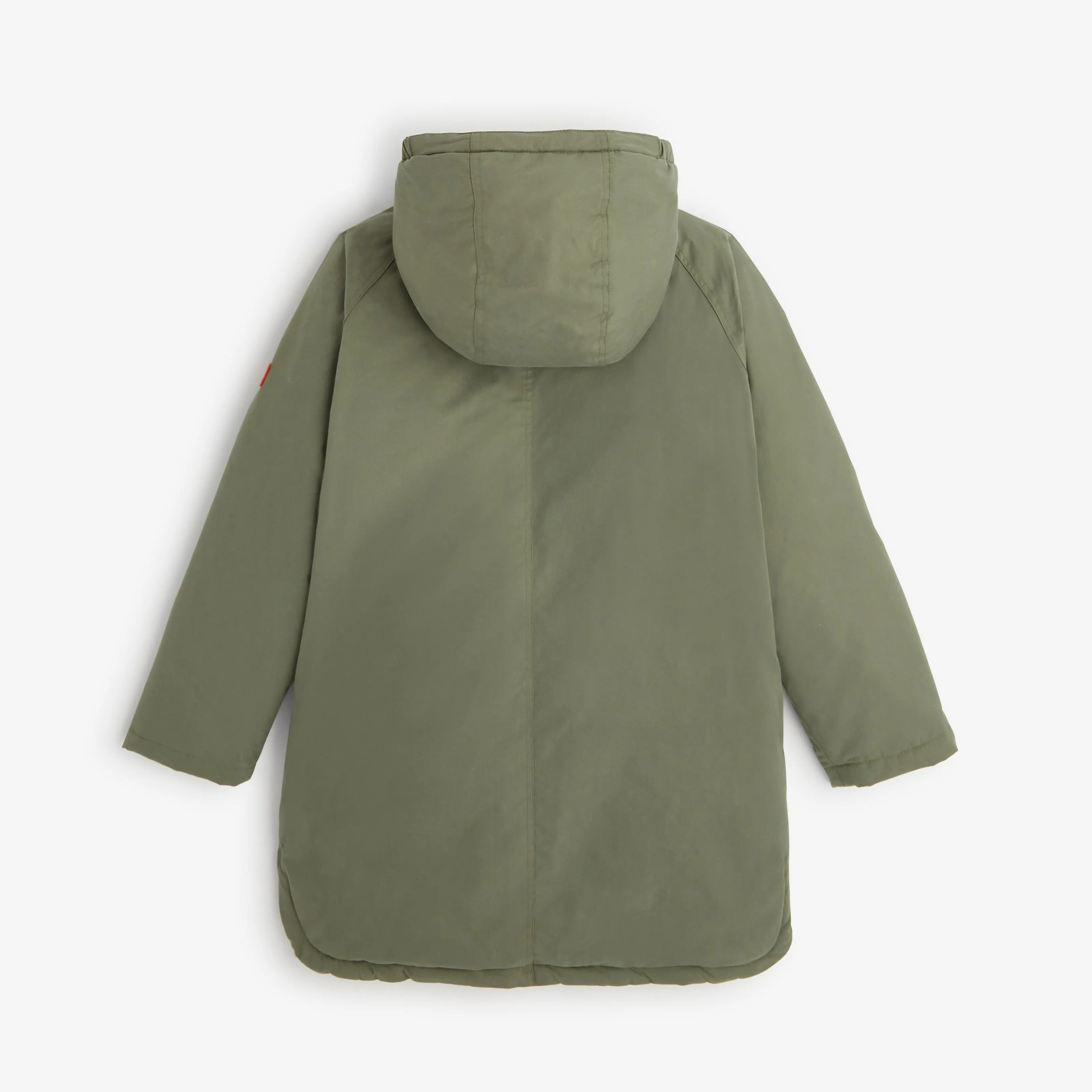 Girls' green parka