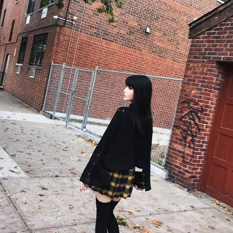 Harajuku Plaid Punk Skirt