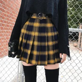 Harajuku Plaid Punk Skirt