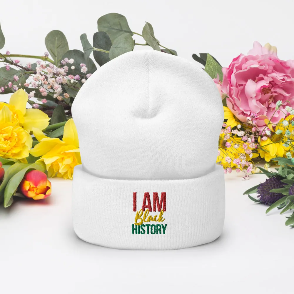 I Am Black History Cuffed Beanie