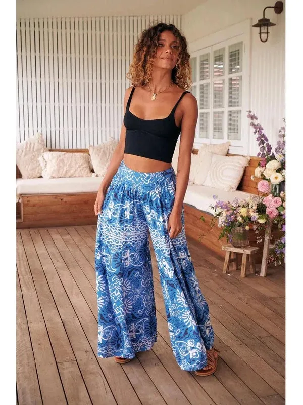 JAASE Azula Print Serge Wide Leg Pants