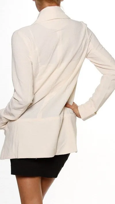 Jessyka Robyn Solid Long Sleeve Open Blazer