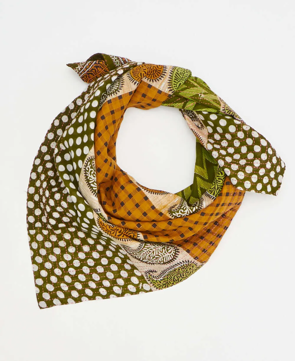 Kantha Square Scarf - No. 240208