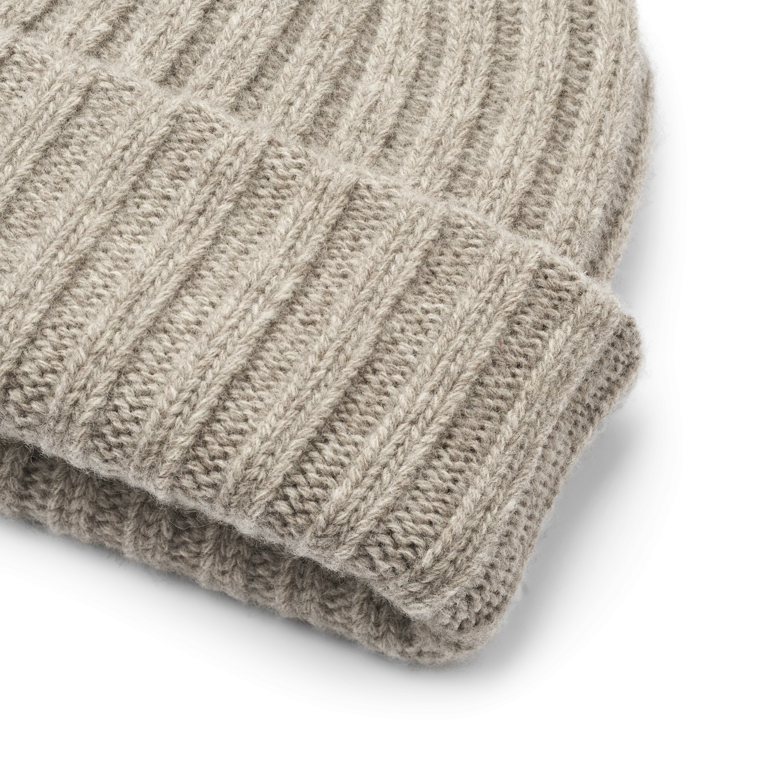 Kari Lambswool Beanie - Stone Grey