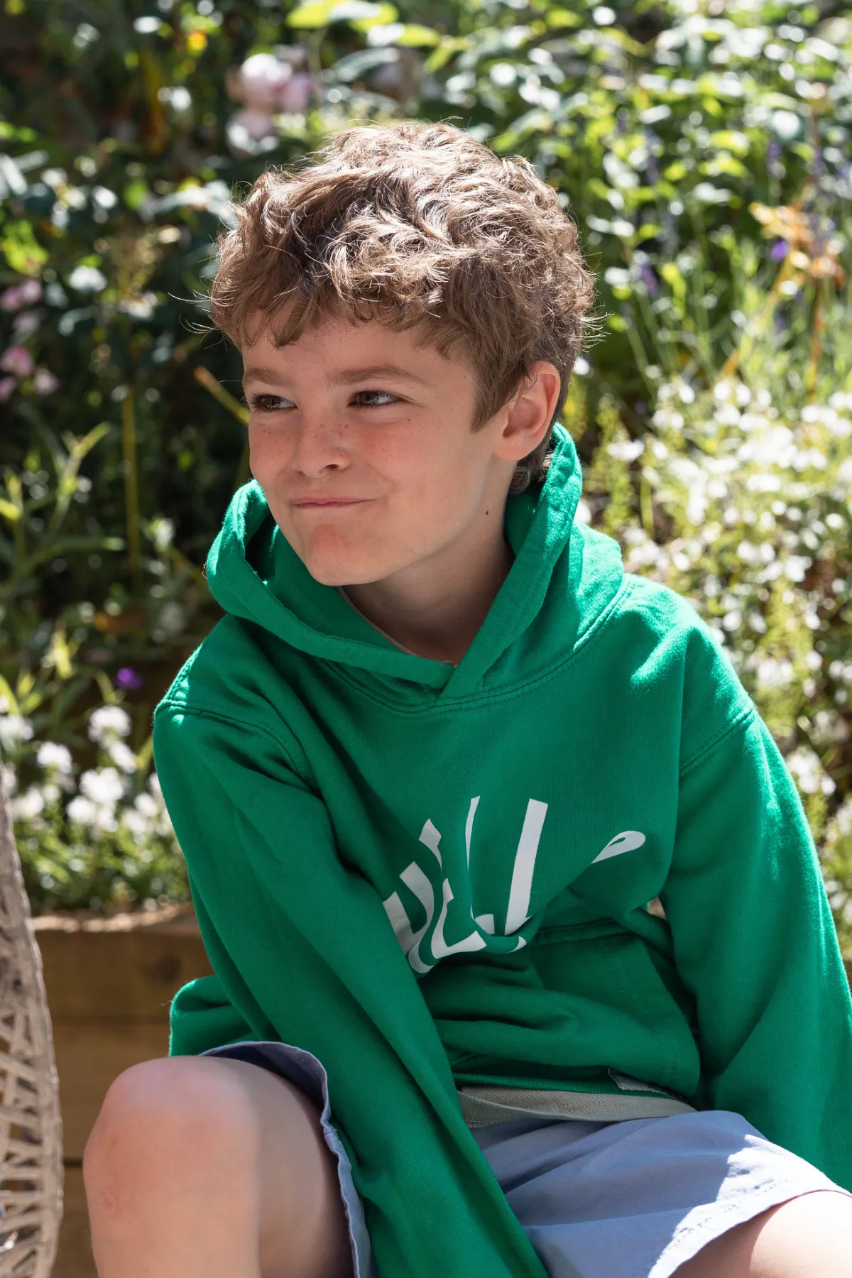 KID: Varsity Green Hello Classic Hoodie