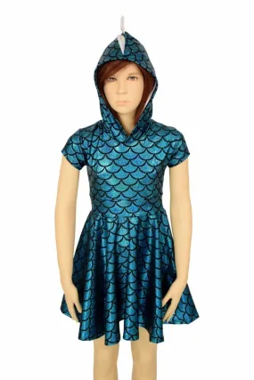 Kids Dragon Hoodie Skater Dress