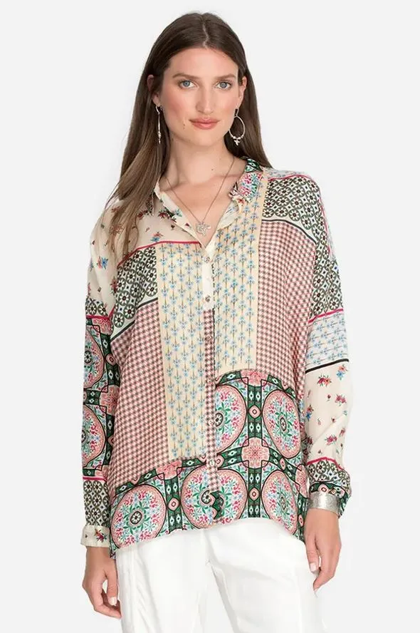 Kimo Iris Button Down - Multi B