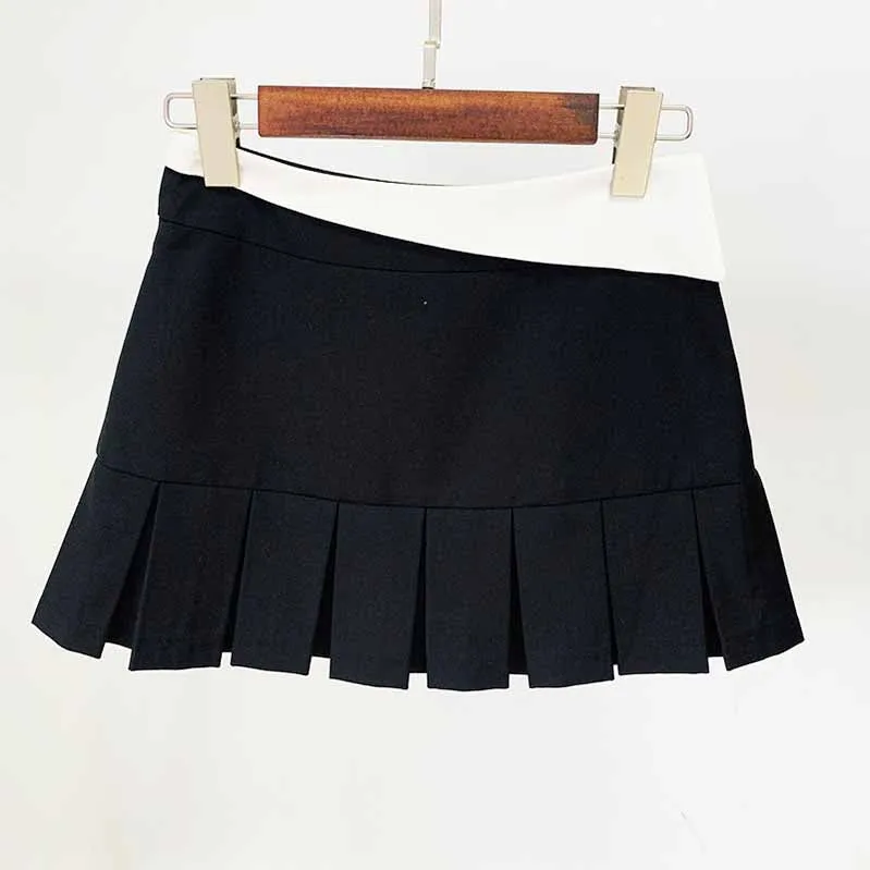 Ladies Black Short Blazer   Black Skirt 2 Pieces Set Mini Skirt Suits