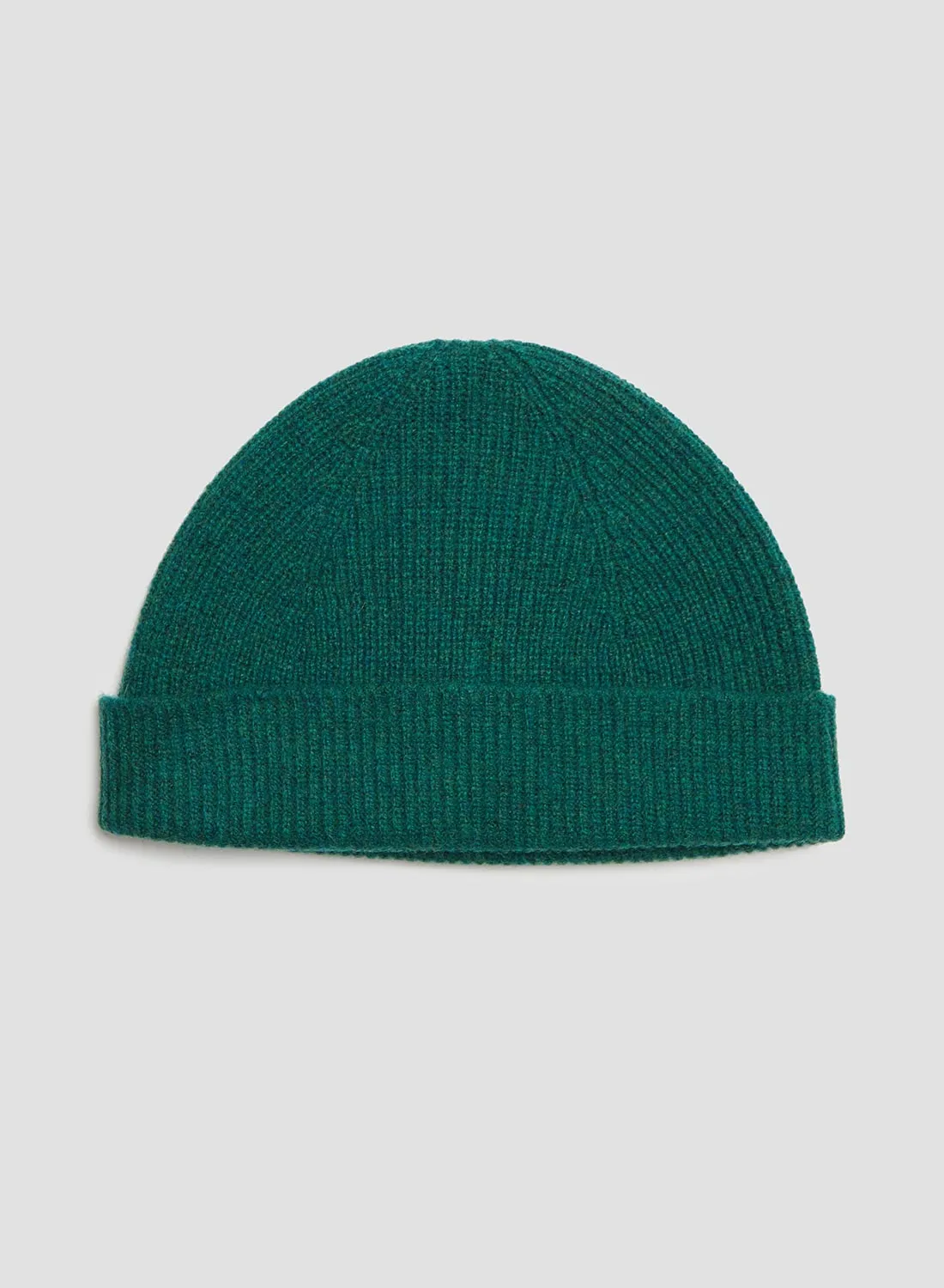 Lambswool Beanie in Jungle Green