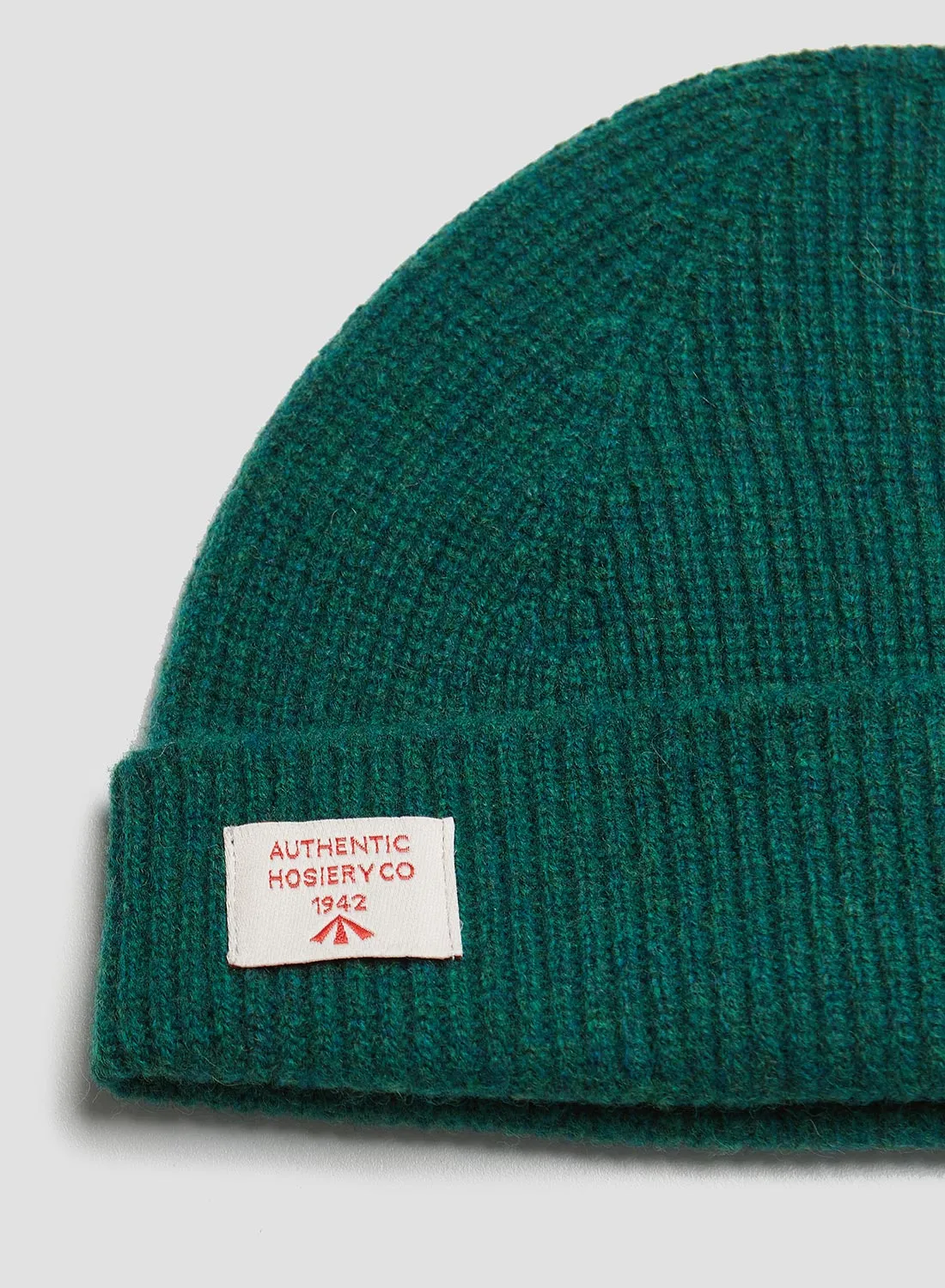 Lambswool Beanie in Jungle Green