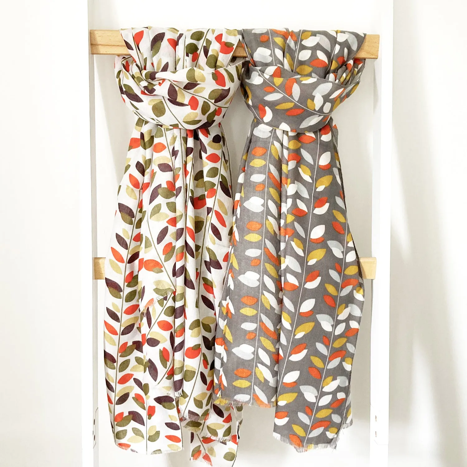 Leaf Print Scarf