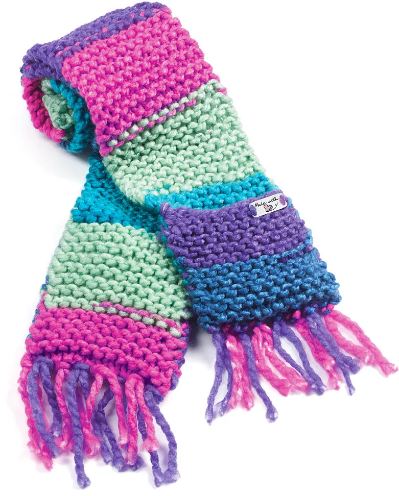 Learn to Knit Pocket Scarf