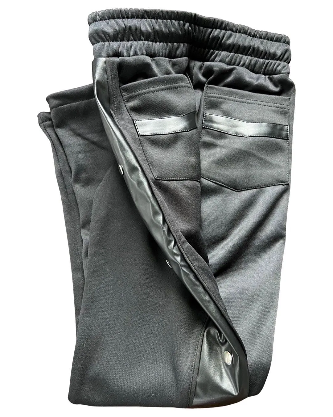 Leather and Fleece Jogger Set