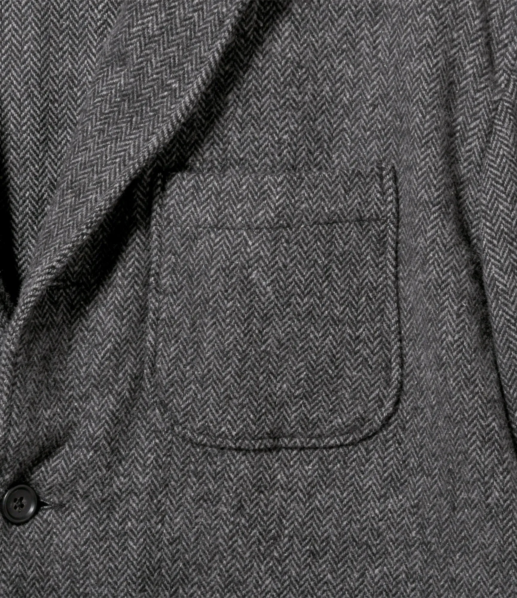 Loiter Jacket – Grey Herringbone Poly Wool