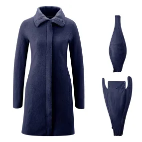 Mamalila  Maternity   Babywearing Wool Coat Oslo Navy Blue