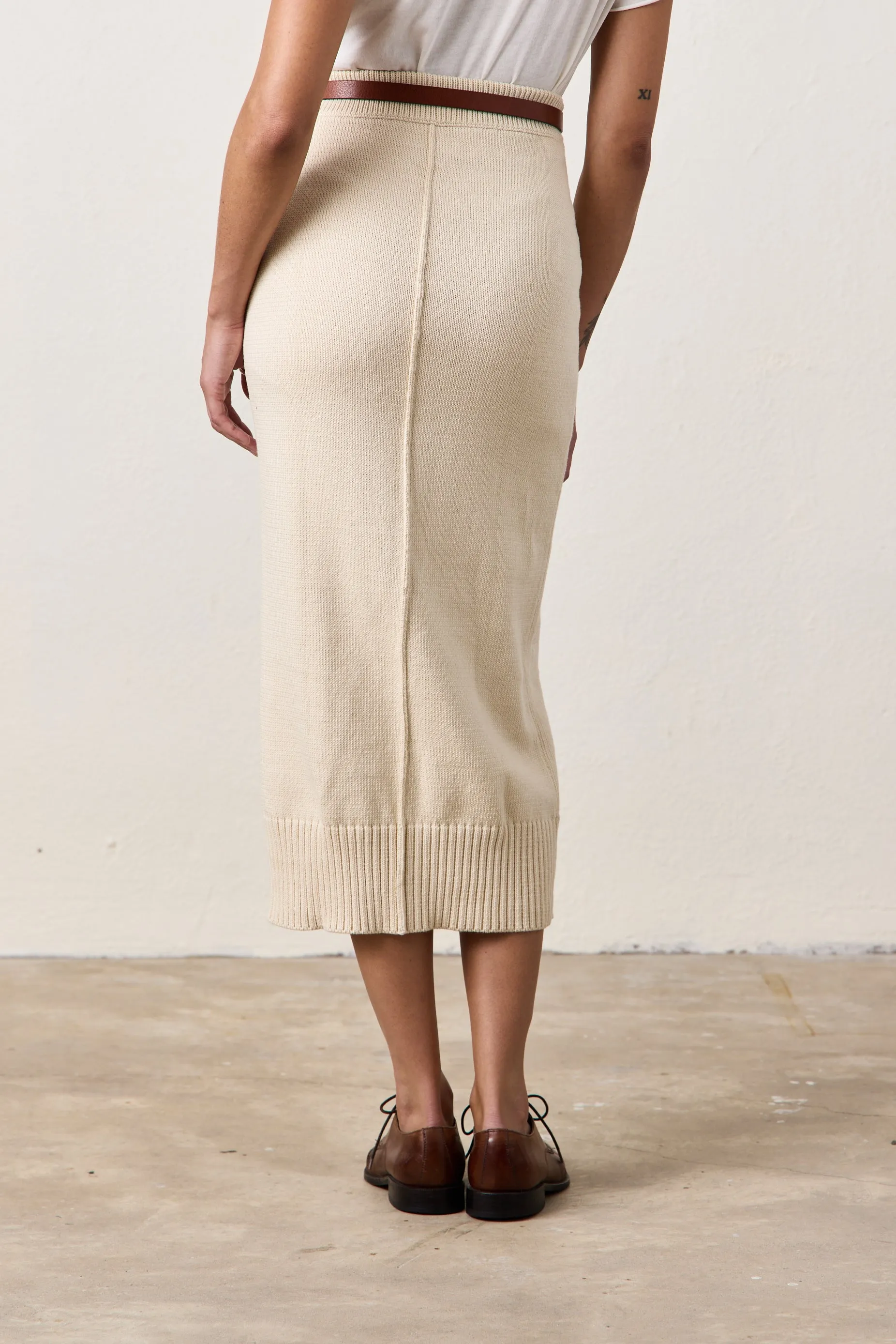 MARIE KNIT SKIRT / CREAM