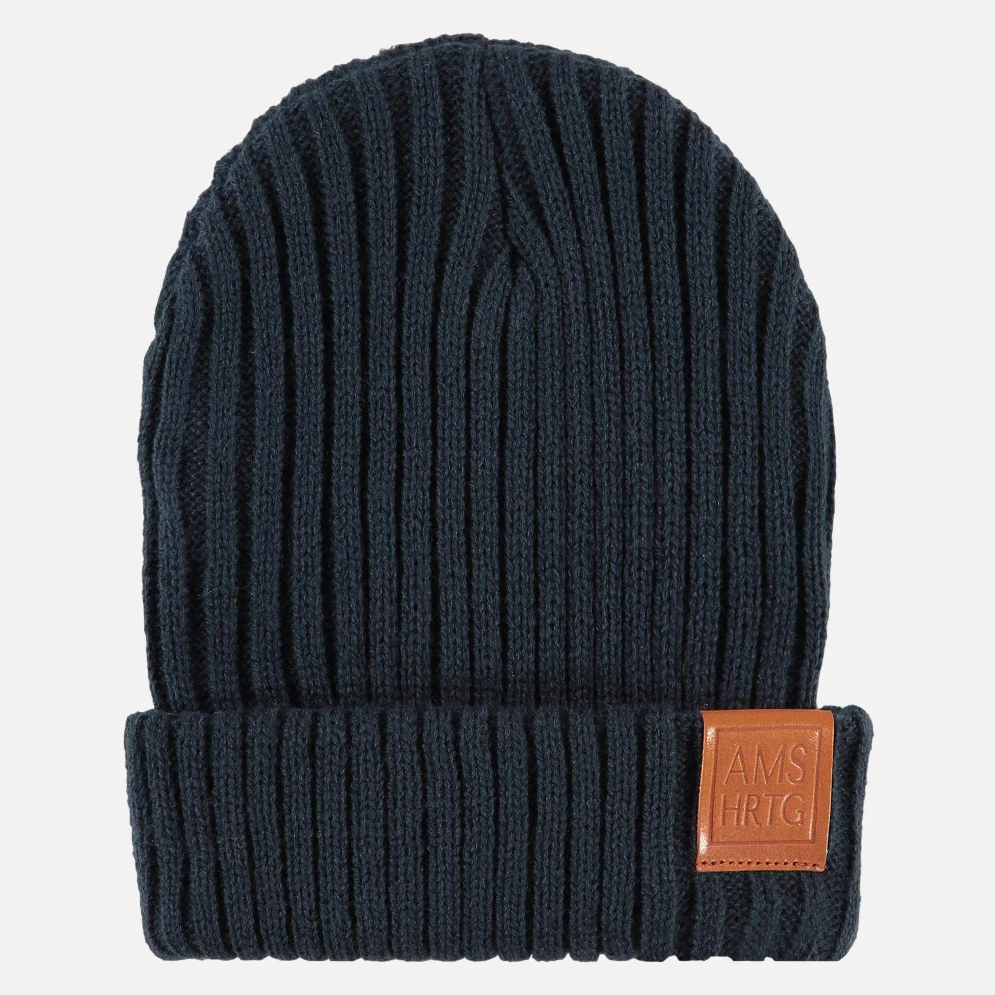 Melle | Classic Ribbed Beanie With Wide Rollover Cuff