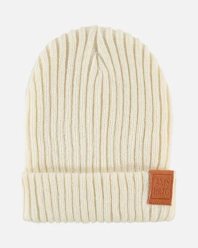 Melle | Classic Ribbed Beanie With Wide Rollover Cuff