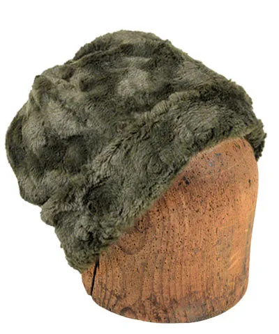 Men's Beanie Hat, Reversible - Cuddly Faux Furs