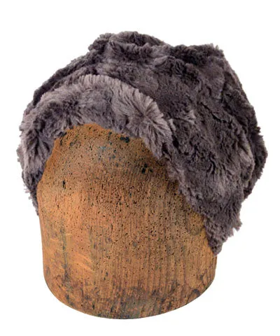 Men's Beanie Hat, Reversible - Cuddly Faux Furs