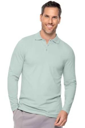 Men's Coppitt Long Sleeve Weekend Polo  |  Misty Aqua