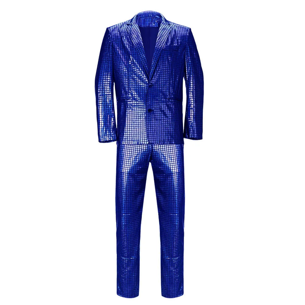 Men's Disco Costumes Jacket Pants Halloween Cosplay