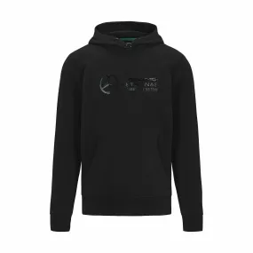Mercedes Benz AMG Petronas F1 Unisex Stealth Large Logo Hoodie -Black