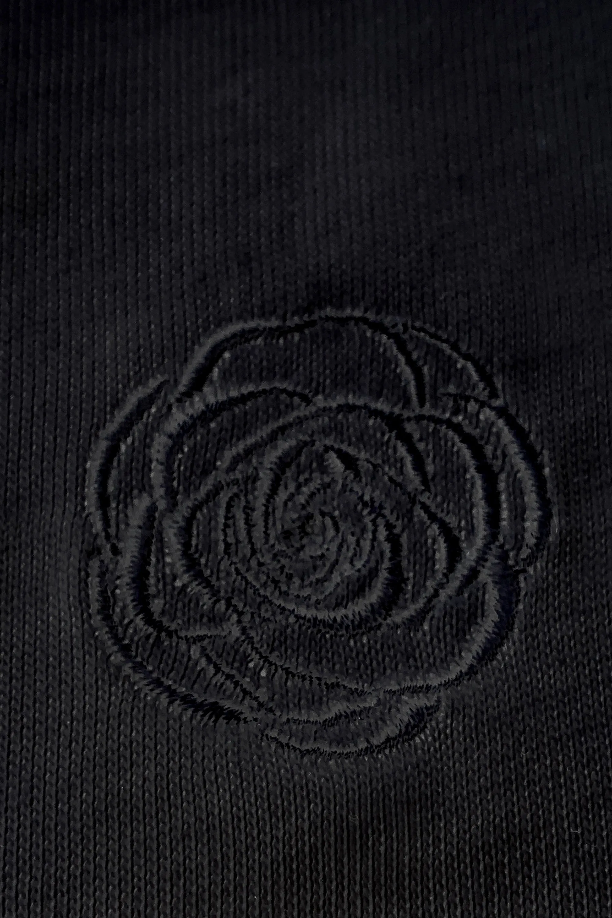 Mm X Emc Organic Cotton Embroidery T-Shirt in Black