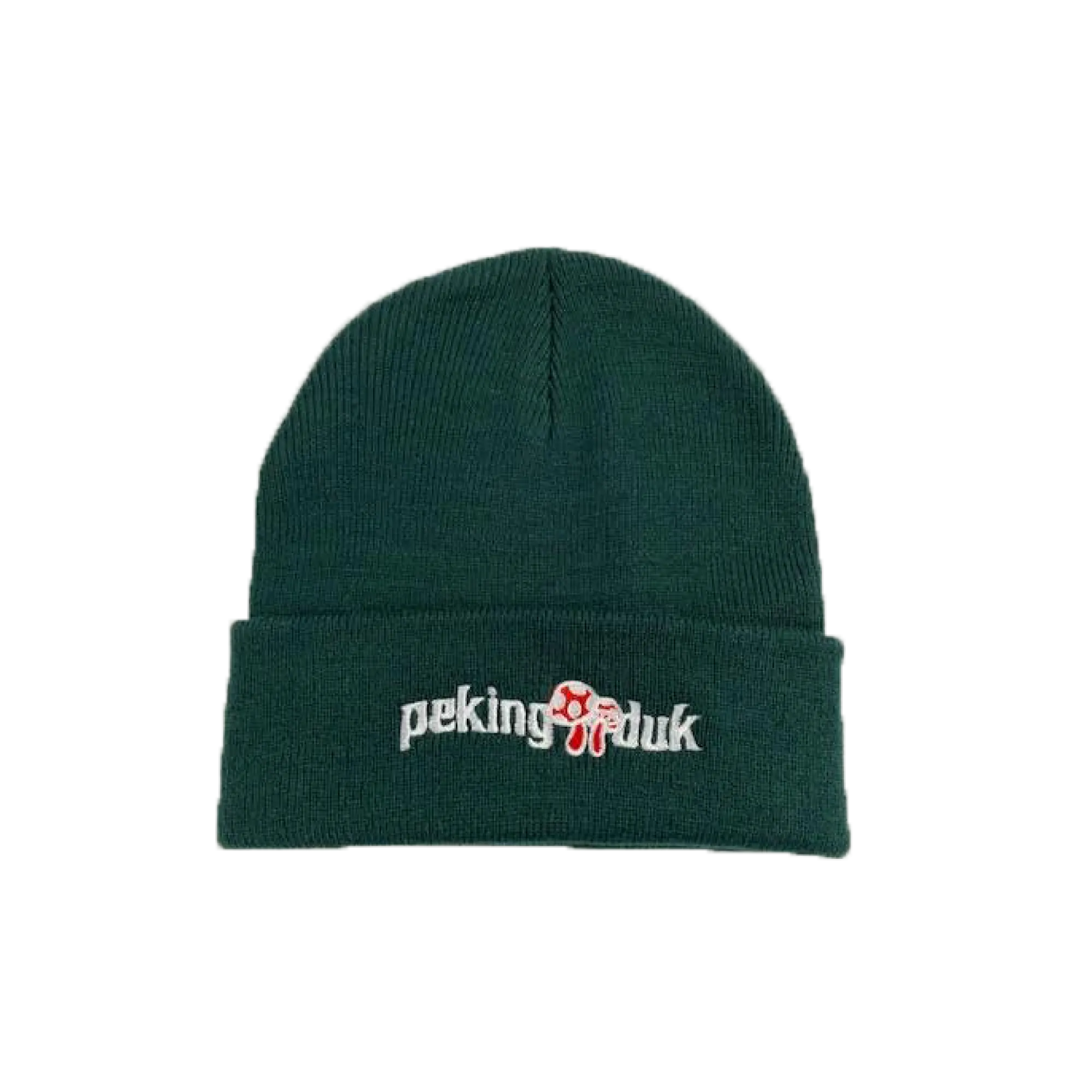 Mushroom / Pine Green Beanie