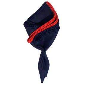 Navy Scuro with Navy Blue and Red Signature Border