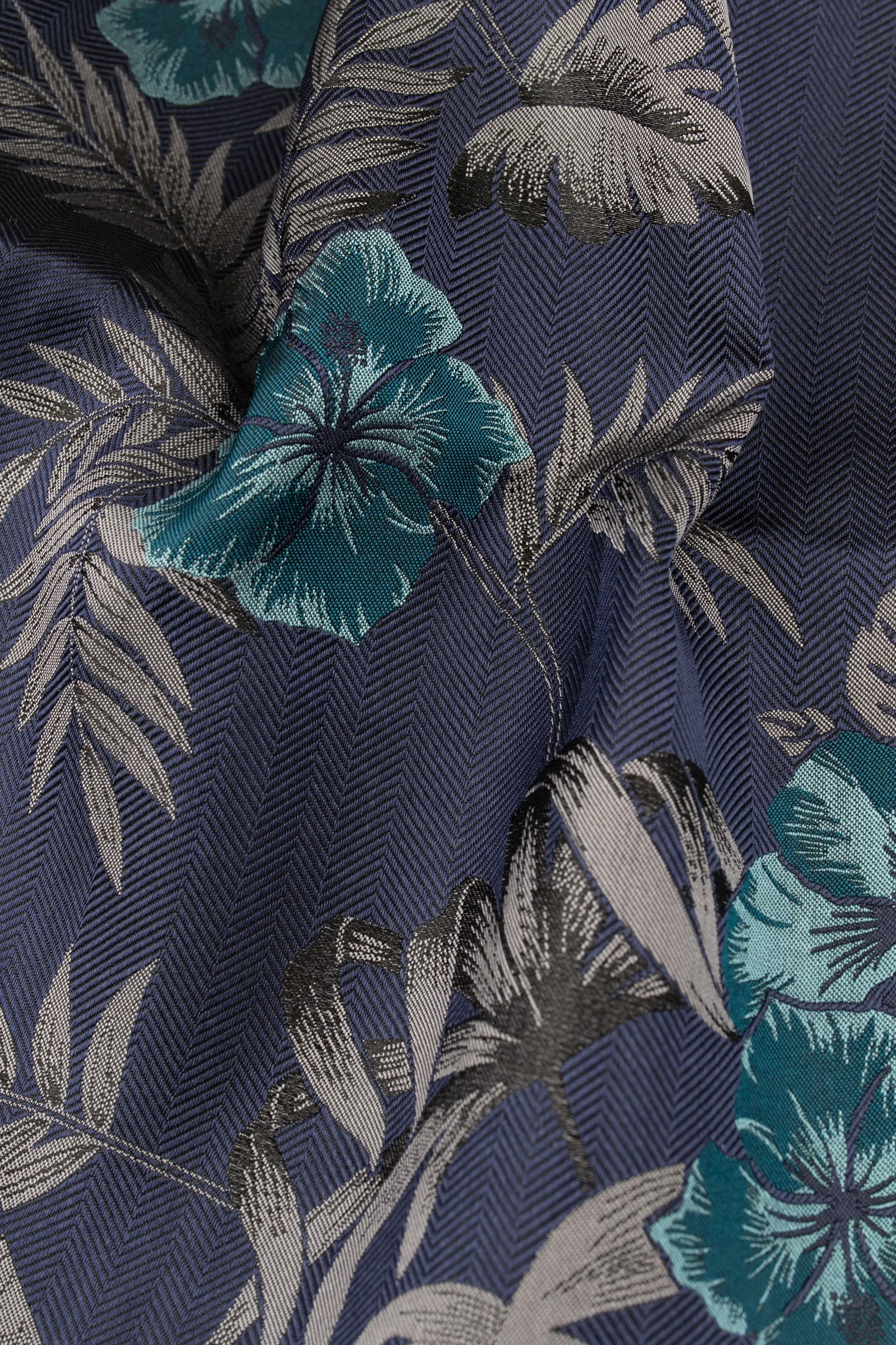 Navy/Teal Stylish Floral Hank