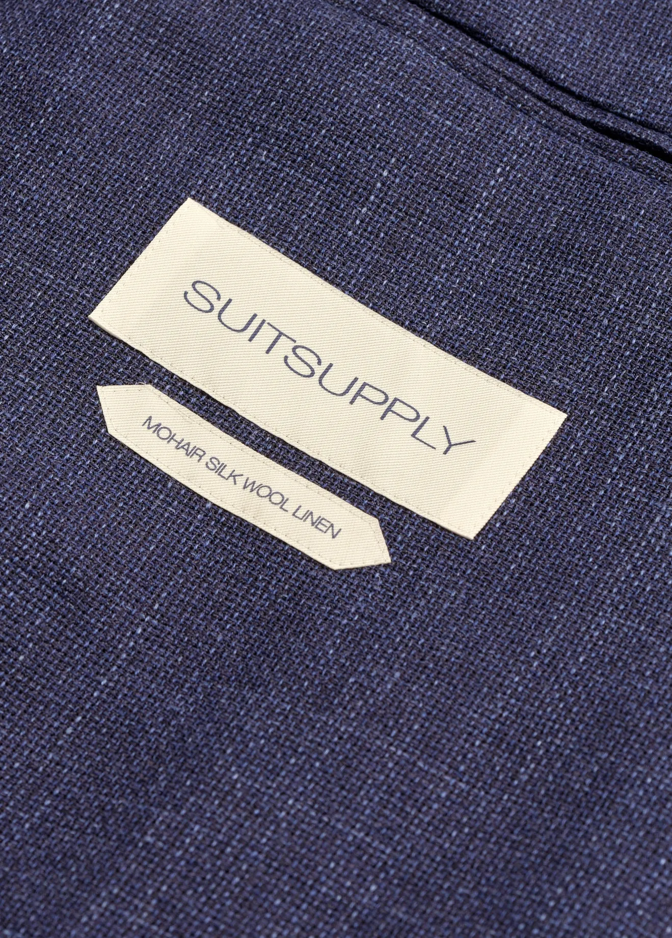 New Suitsupply Havana Blue/Purple Mohair, Silk, Wool, Linen Blazer - Size 38R